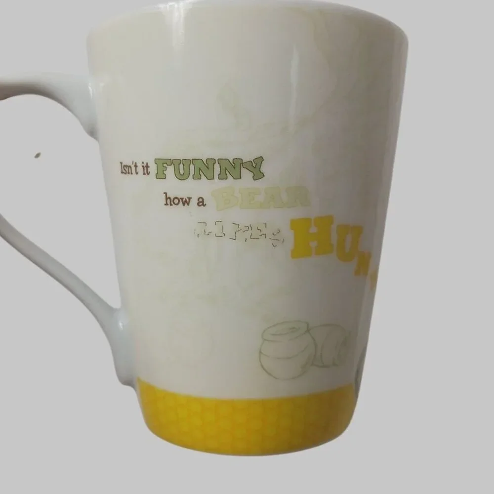 Winnie The Pooh coffee mug Mug With Balloon & Honey Pots isn't funny how a bear
